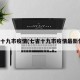 七省十九市疫情(七省十九市疫情最新情况)